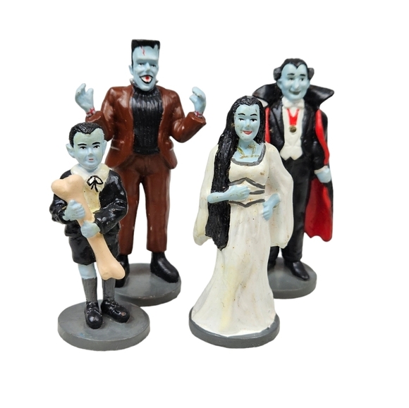 Vintage 1964 Kayro-Vue The Munsters PVC Figurines Rare Set of 4 U8 - Picture 9 of 9